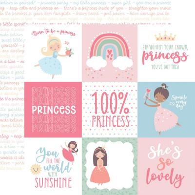 Echo Park Our Little Princess Designpapier - 4 x 4 Journaling Cards